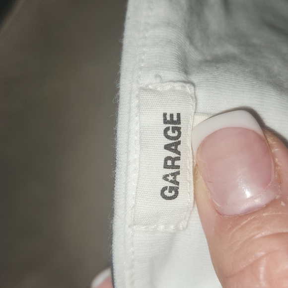 Bundle if 2 Tube Tops- 1 Aerie Sz Large Blank & 1 Garage Striped Cream & Black - Picture 3 of 4